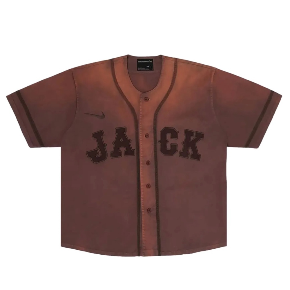 Travis Scott CJ X Fragment X Nike Tokyo Jack Retro Baseball Jersey